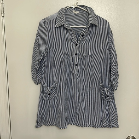 Tops - Women’s Striped Long Sleeve Blouse